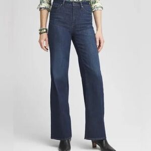 NWT Chico’s High Rise Wide Leg Ariel Sea Indigo 20 Chico 4 Minimalist Casual